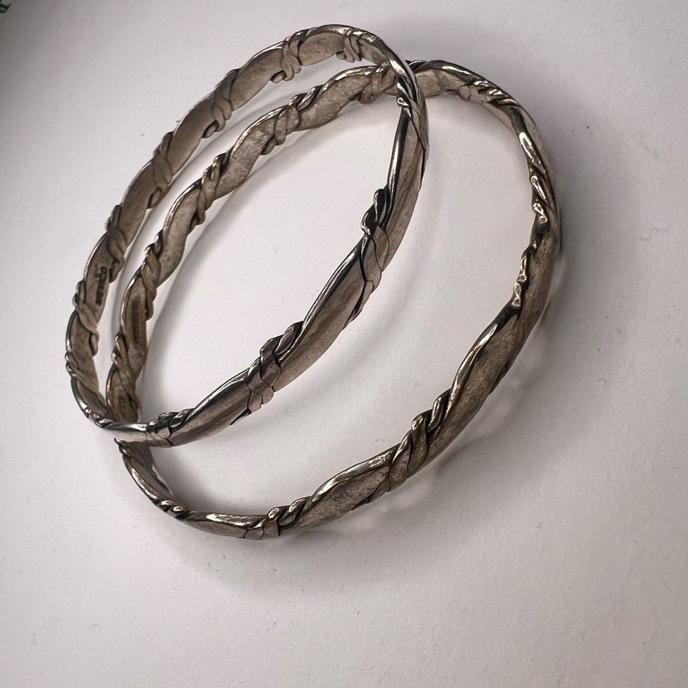 Silver bangles